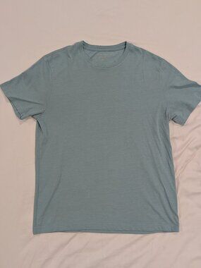 Banana Republic Factory Men Turquoise T-Shirt Medium